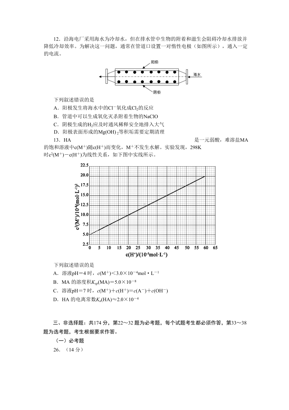 2021高考化学全国卷乙卷-真题及答案.doc_第2页