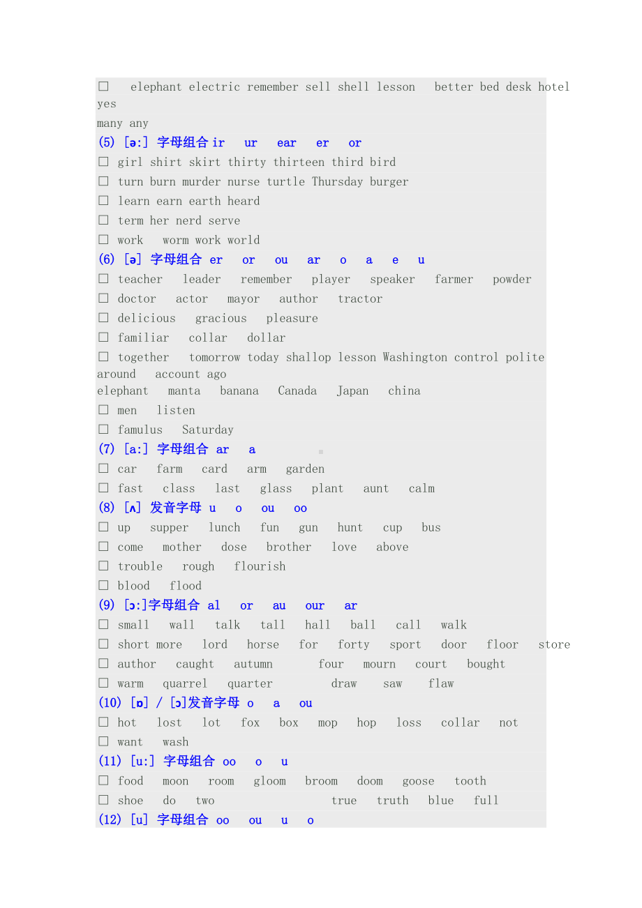 48个国际音标发音规律及相应的字母组合.doc_第3页