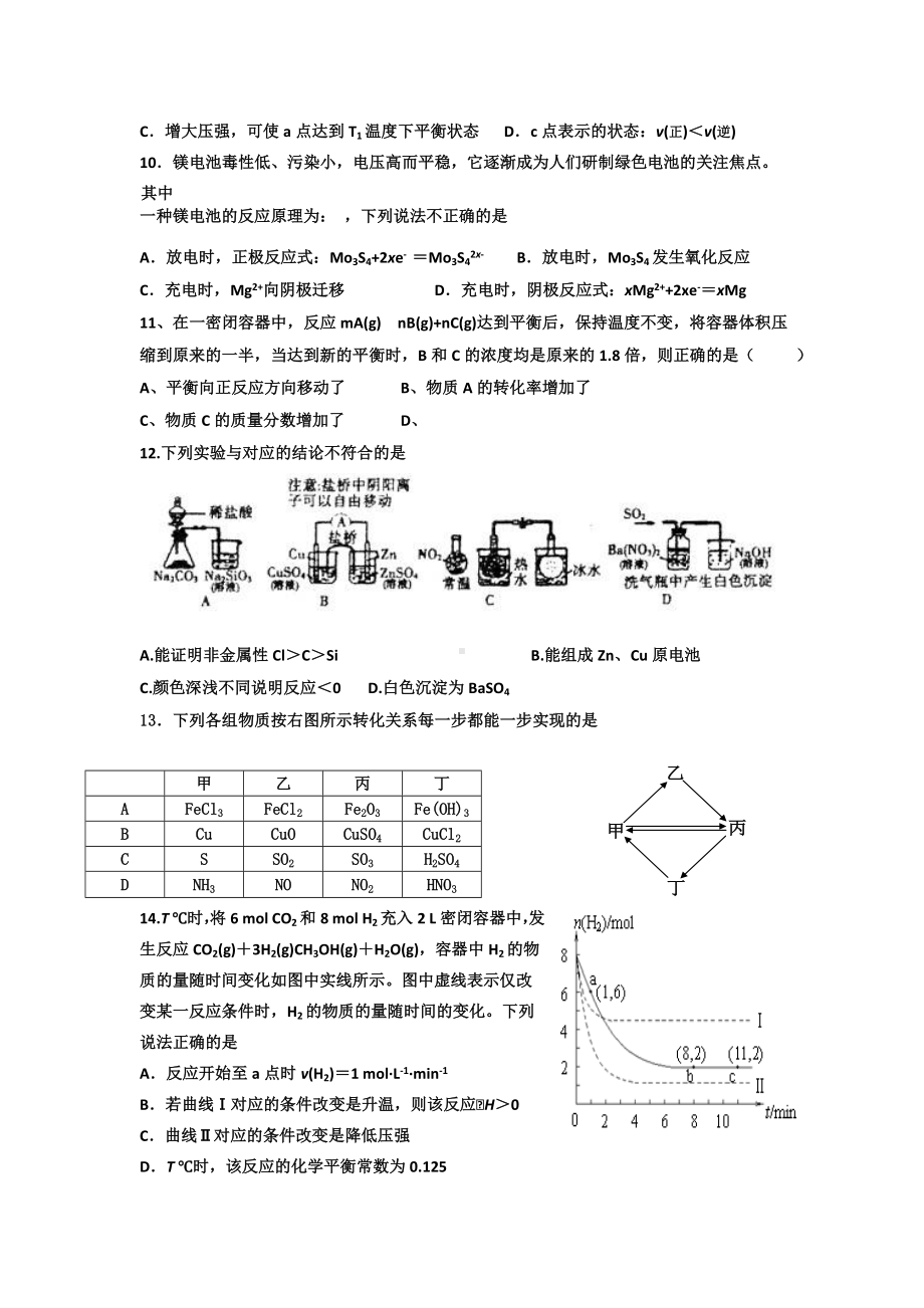 2021年高三1月阶段性水平测试化学.doc_第3页