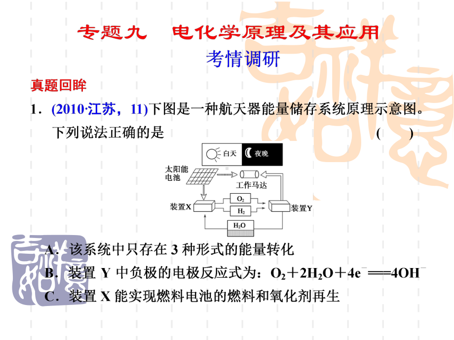 高考化学二轮复习电化学原理及其应用.ppt_第1页