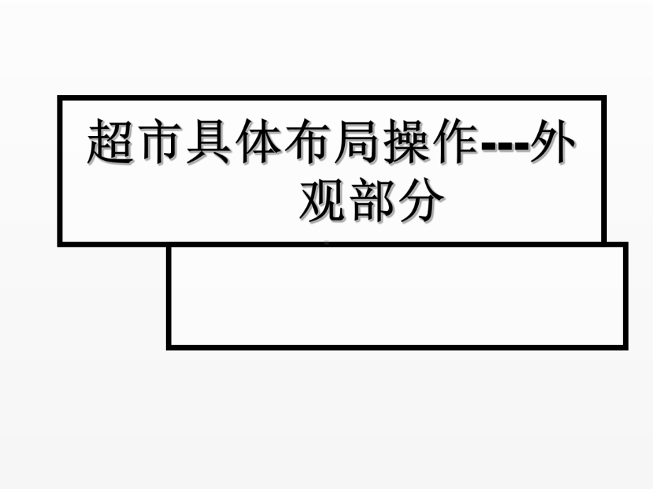 《超市管理》课件项目3.2超市具体布局操作--外观部分.ppt_第1页