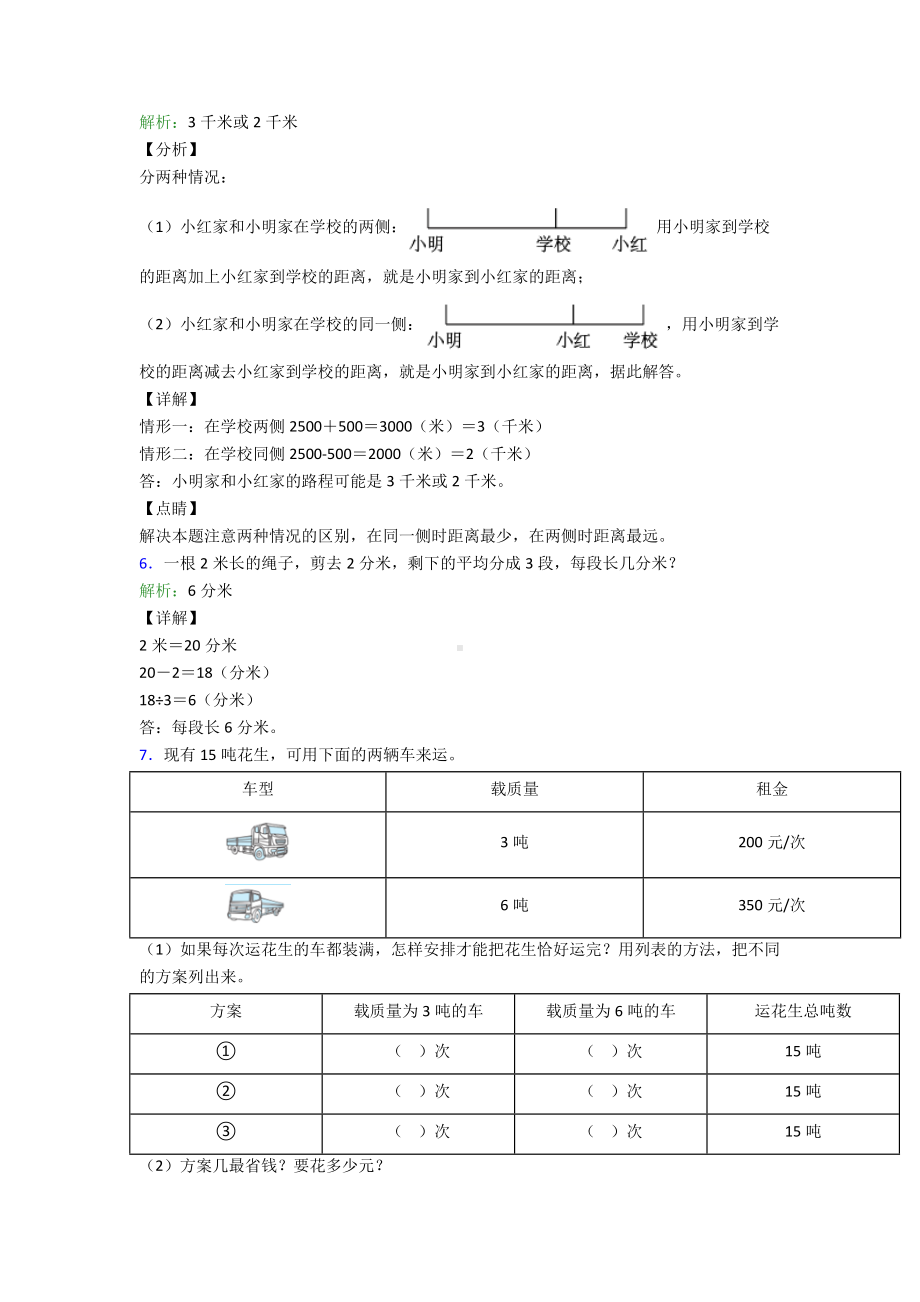 20XX人教版版数学三年级上册试题∶解决问题培优解答应用题训练经典题型带答案解析.doc_第2页