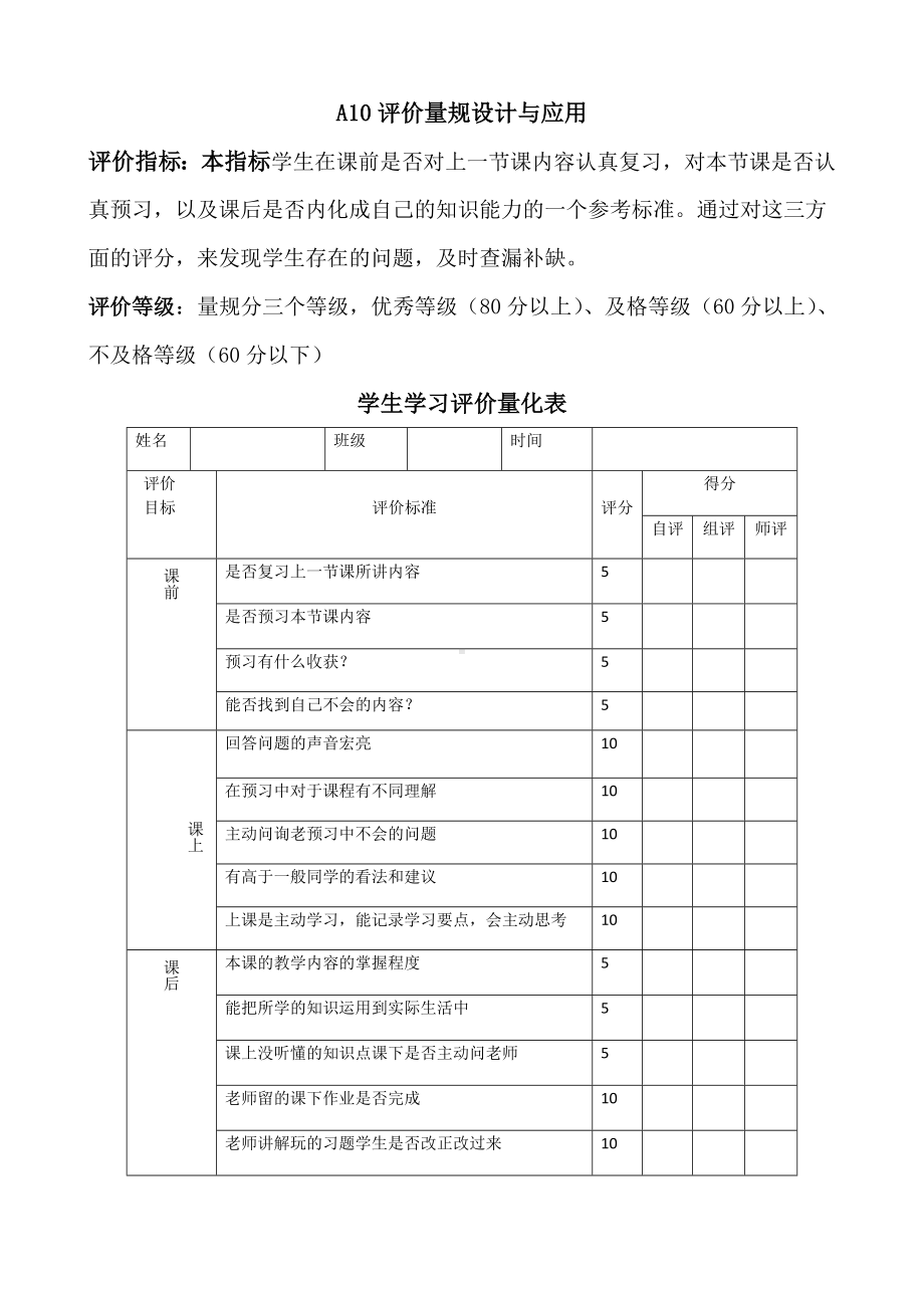 A11教学评价量规的设计.doc_第3页