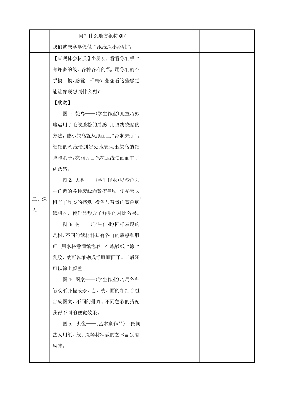 课题17纸线绳小浮雕参考模板范本.doc_第2页