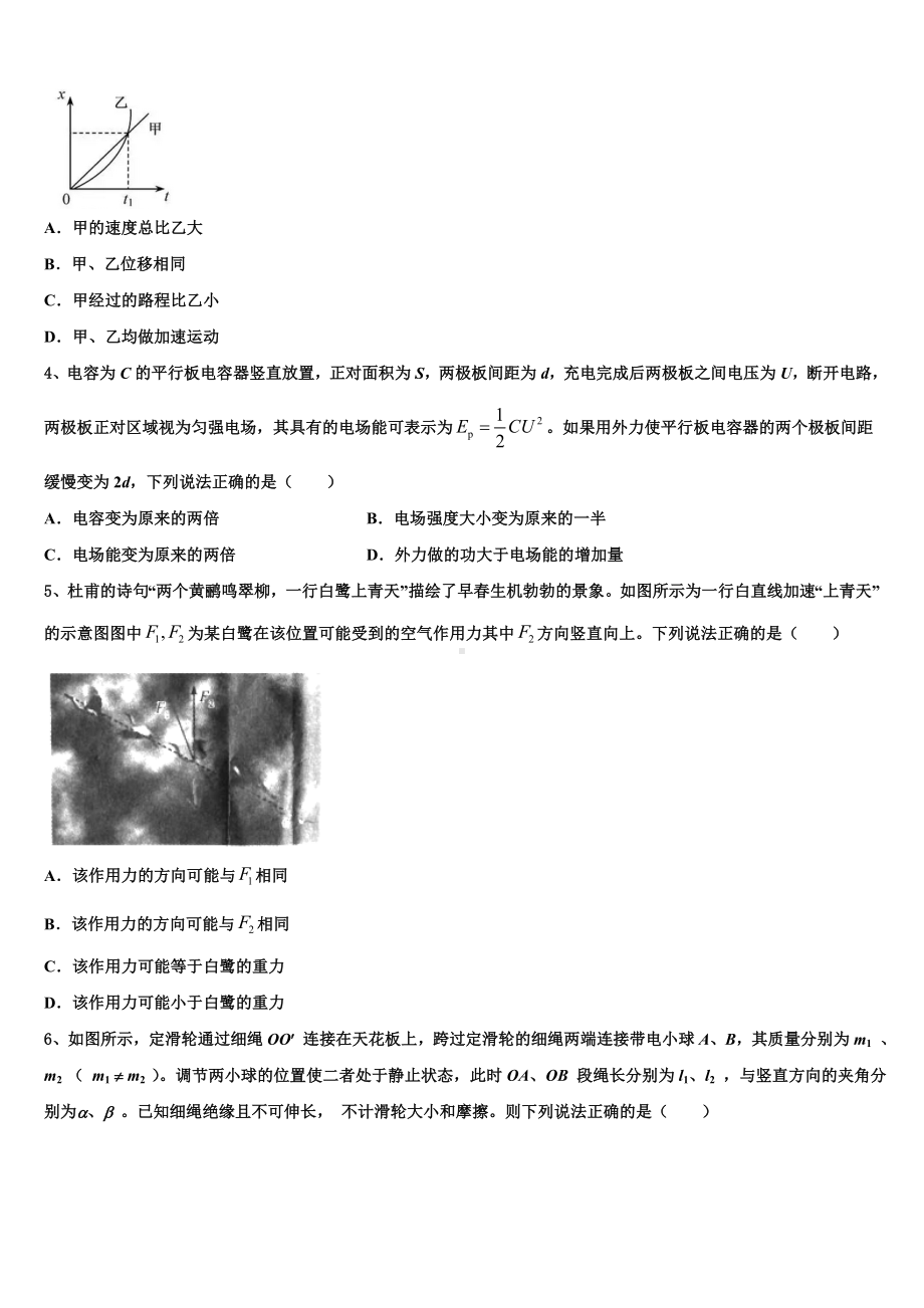 吉林省延边2023年高三适应性考试（三）物理试题.doc_第2页