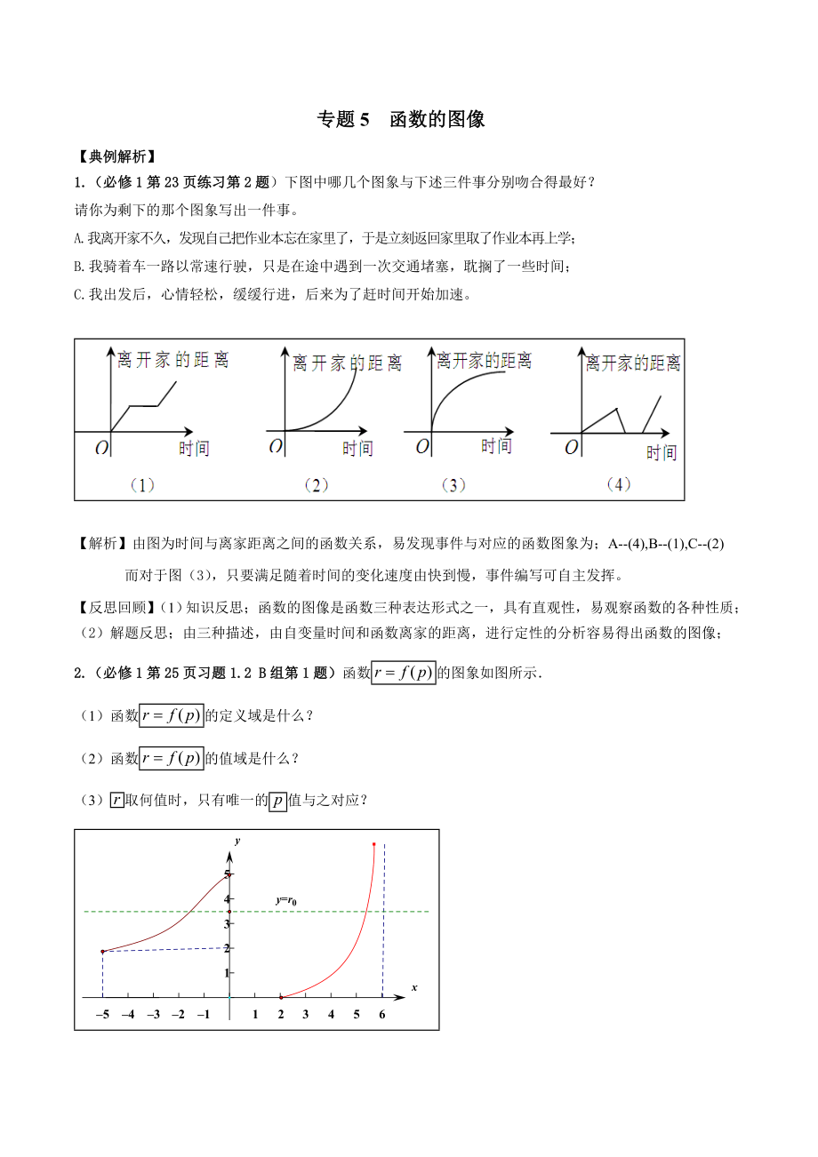 [推荐学习]专题05-函数的图像-《从课本到高考》之集合与函数.doc_第1页