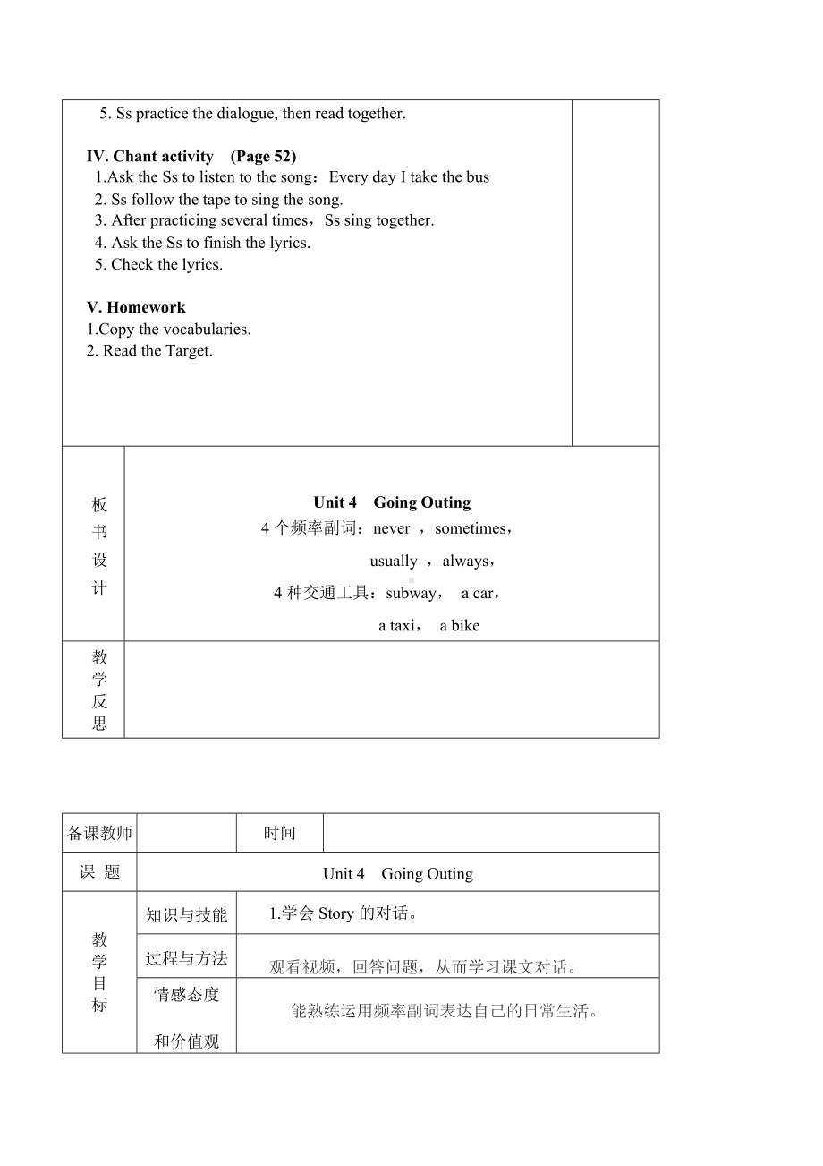 Unit-4-Going-Outing公开课教案(4个).doc_第2页