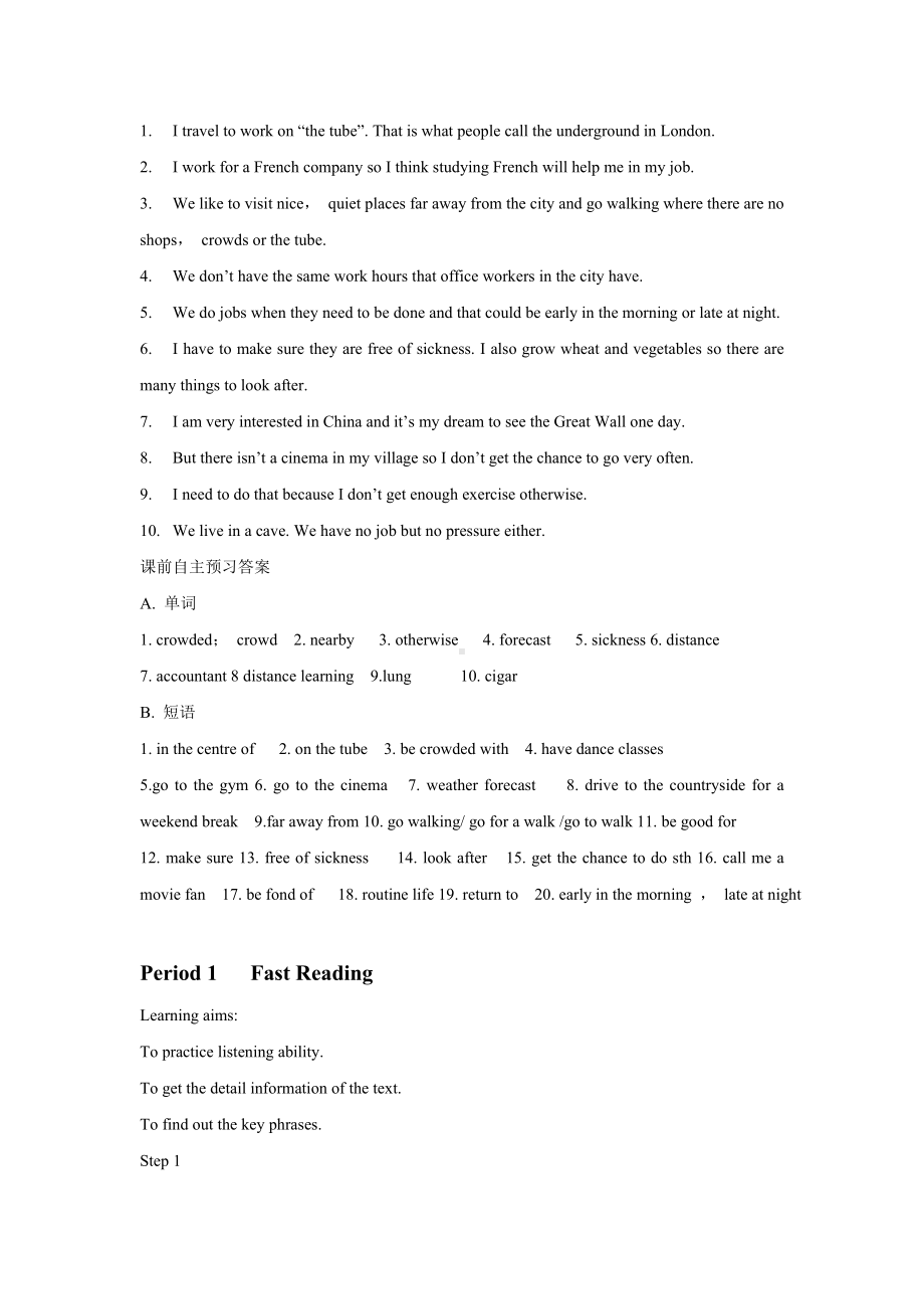 Unit-1-Lifestyles-Lesson-4-City-and-Country-导学案1-北师大必修1精品.doc_第2页