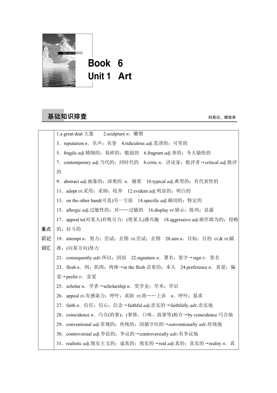 book-6-Unit-1重点练习含答案.docx_第1页