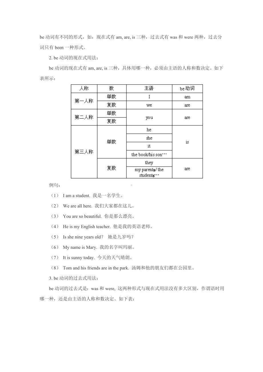 be动词练习题及答案(推荐文档).doc_第1页