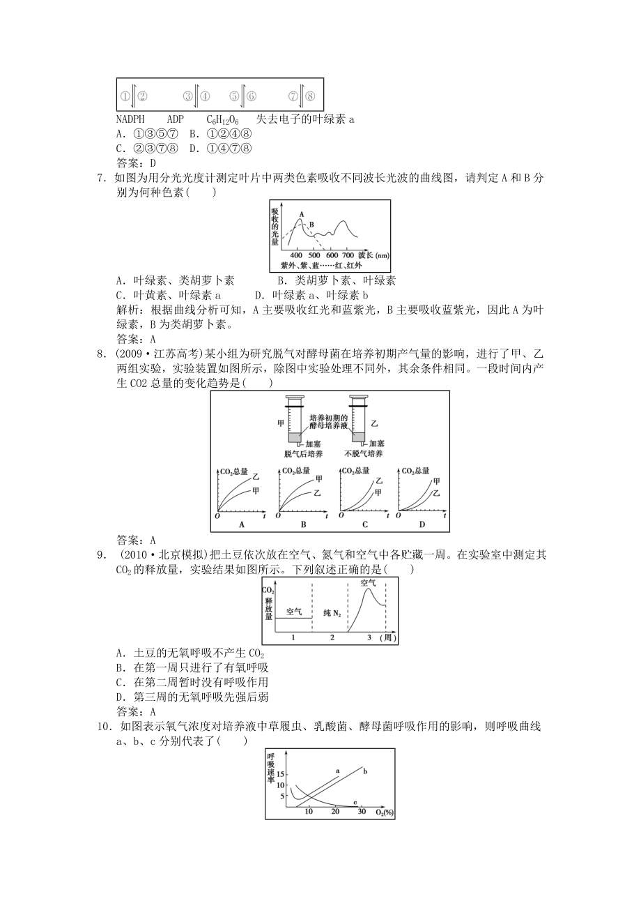 [推荐学习]高考生物-光合作用与呼吸作用题型专训-人教版.doc_第2页