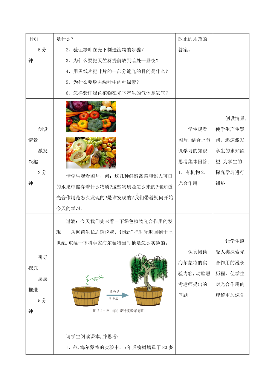 [学习]七年级生物上册-2.1.3《绿色植物的光合作用》第二课时教案-(新版)济南版.doc_第2页