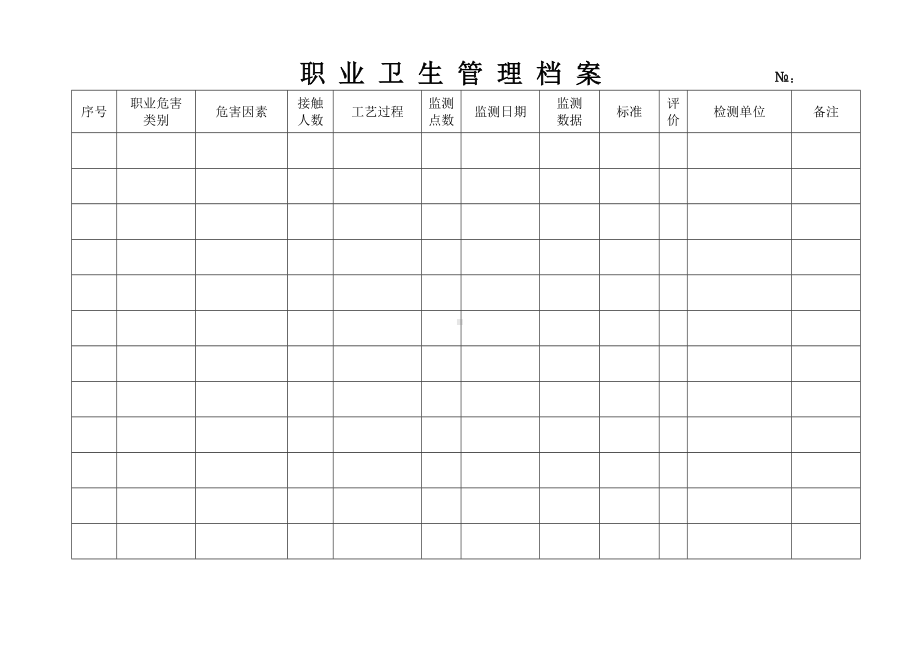 企业职业卫生管理档案（台帐）范本参考模板范本.doc_第2页