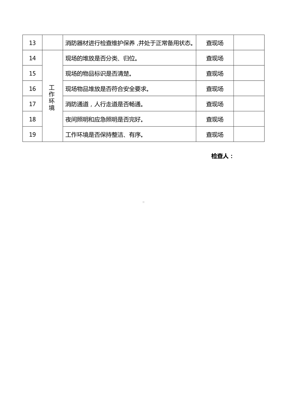 企业班组级安全检查表参考模板范本.doc_第2页