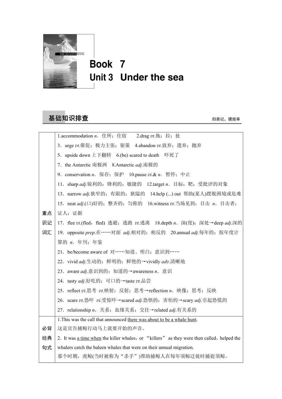 book-7-Unit-3重点练习含答案.docx_第1页