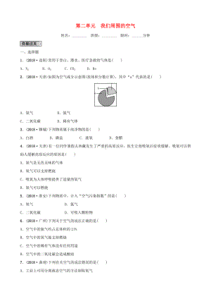 [推荐学习]中考化学总复习第二单元我们周围的空气训练.doc