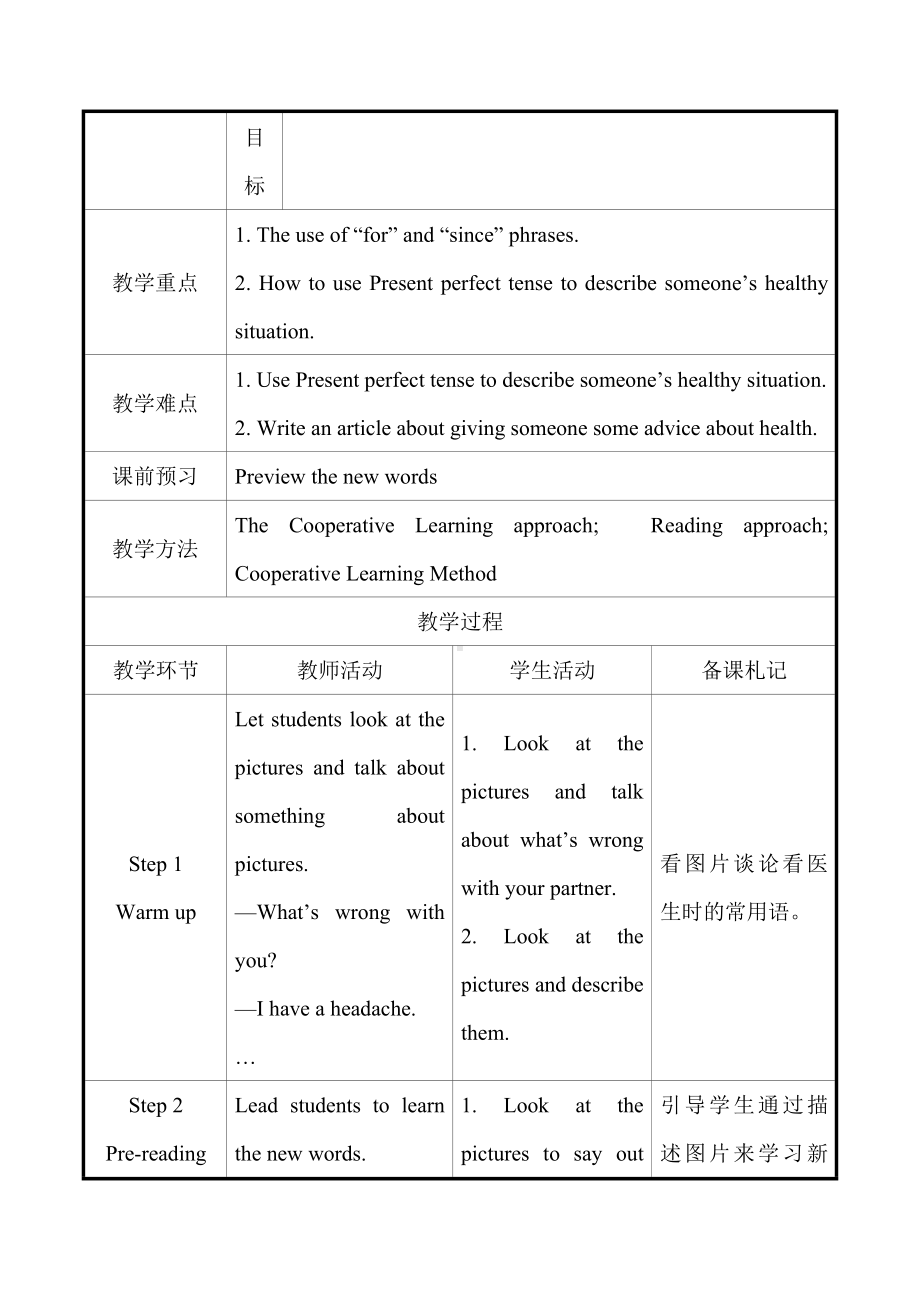 Module-4-Unit-2-We-have-played-football-for-a-year-now教案(含教学反思).doc_第2页