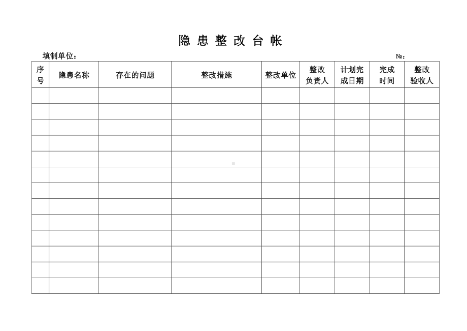 企业隐患整改台帐参考模板范本.doc_第2页