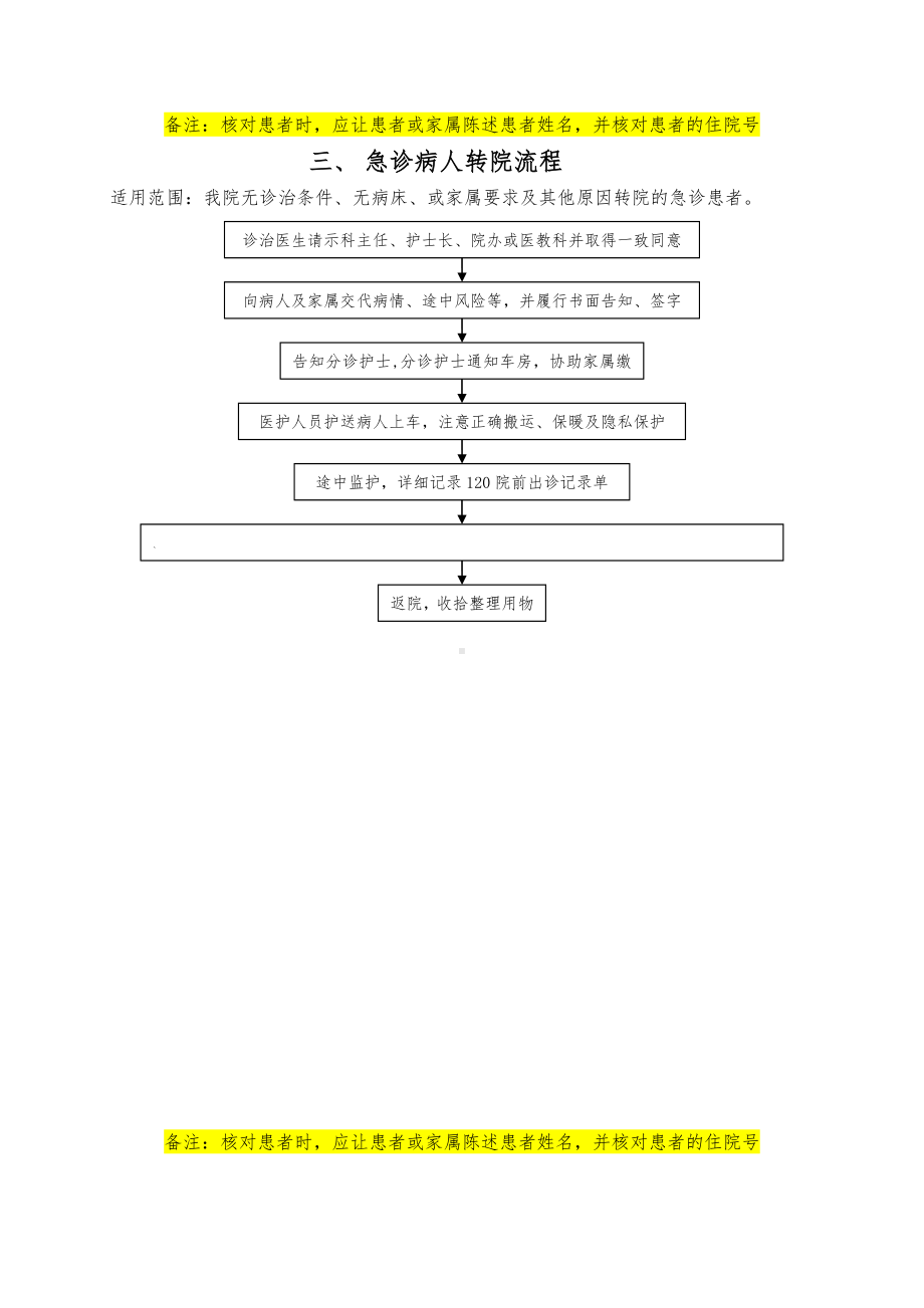XX医院患者转运交接流程.doc_第3页