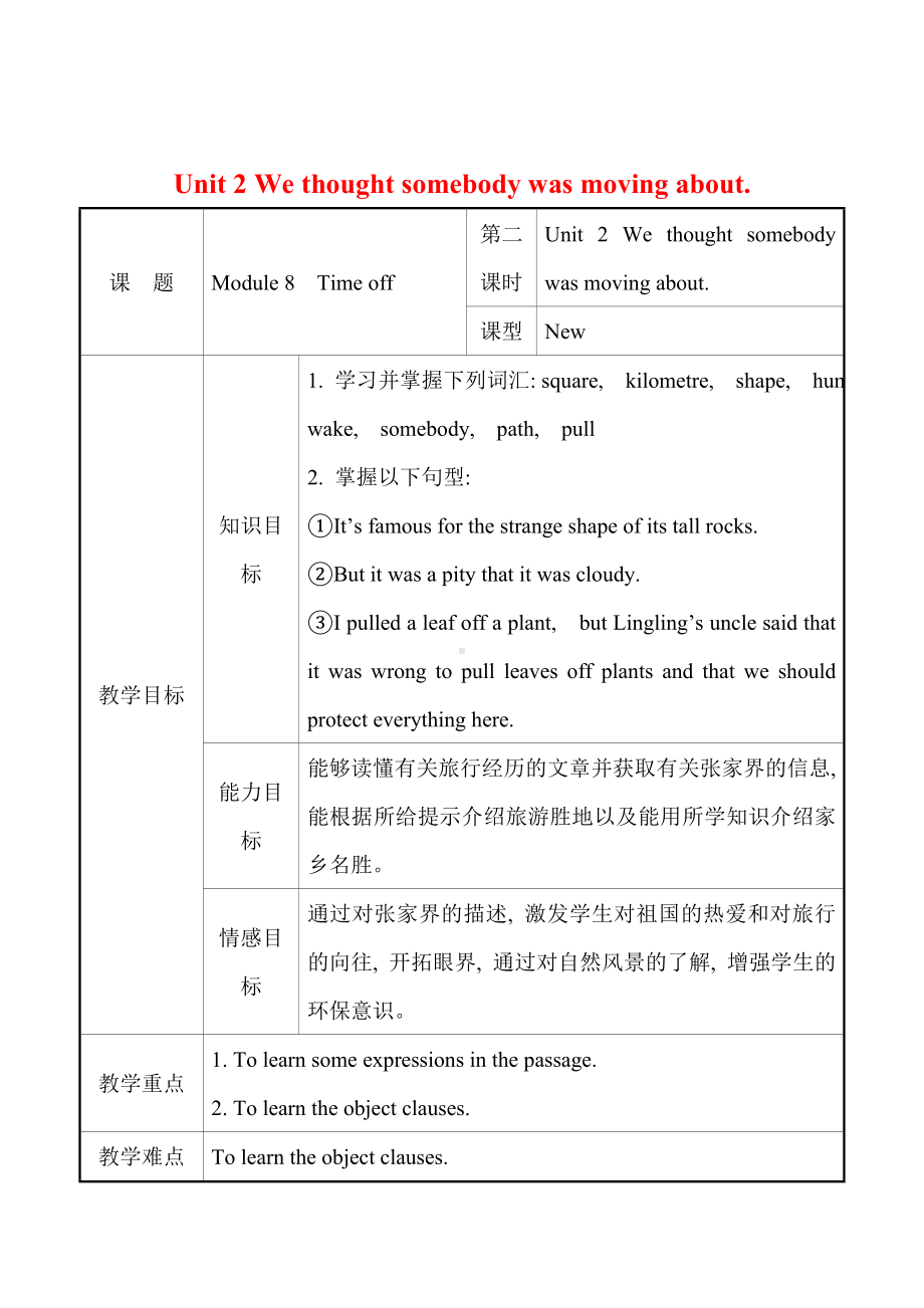 Module-8-Unit-2-We-thought-somebody-was-moving-about教案(含教学反思).doc_第1页