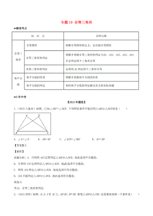 [推荐学习]中考数学-专题19-全等三角形试题(含解析).doc