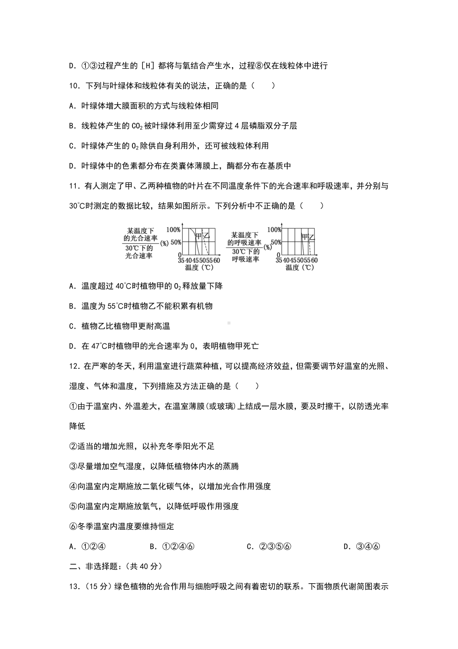 《光合作用与呼吸作用》单元测试题.doc_第3页