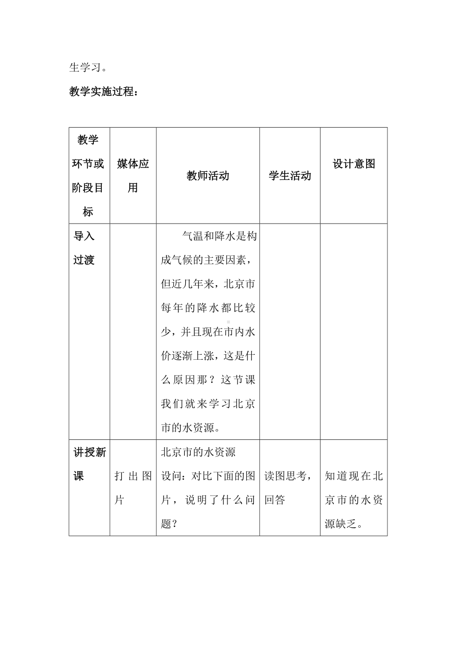 “北京市的水资源”教学设计.doc_第2页