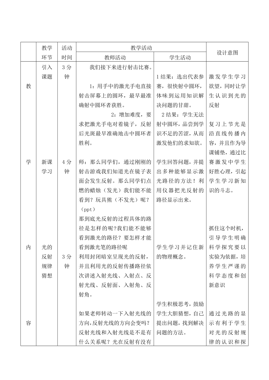 《光的反射》物理优秀教学设计(教案).doc_第2页