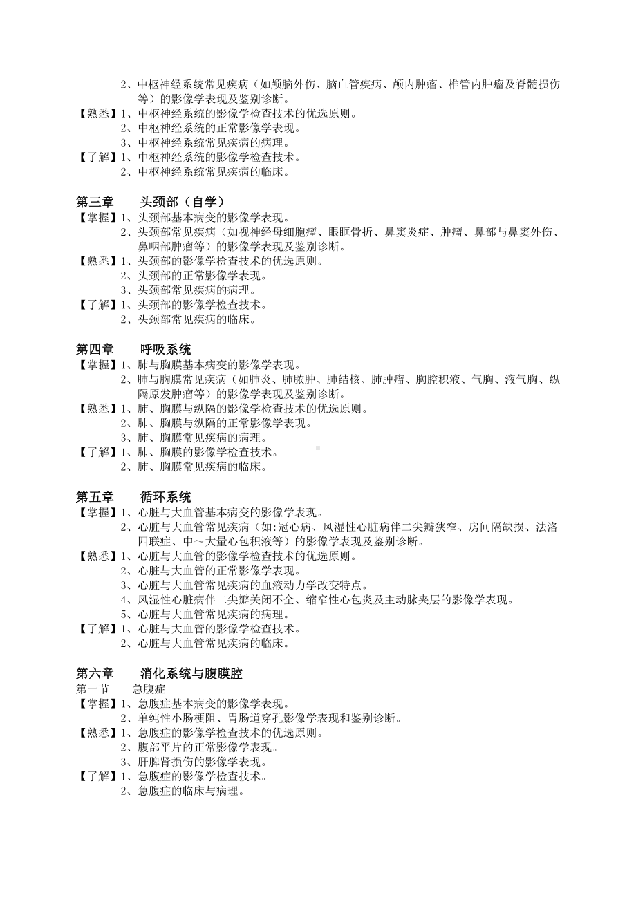 《医学影像学》教学大纲.doc_第3页