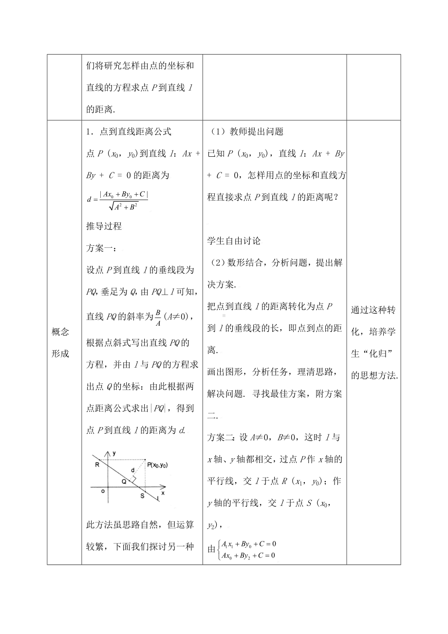 《点到直线的距离》教学设计(优质课).doc_第2页