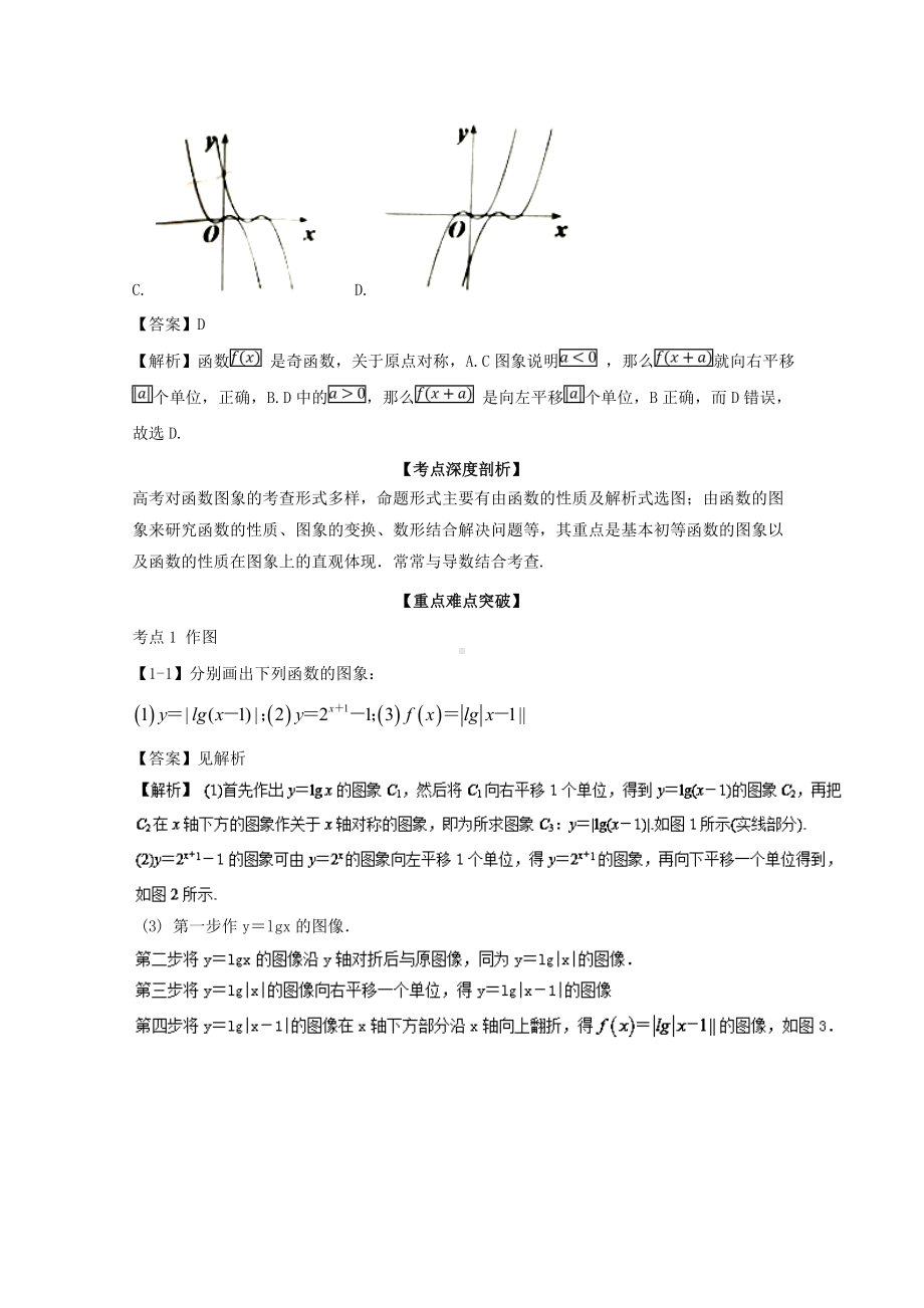 「优质」高考数学总复习(讲+练+测)-专题2.9-函数的图象(讲).doc_第3页