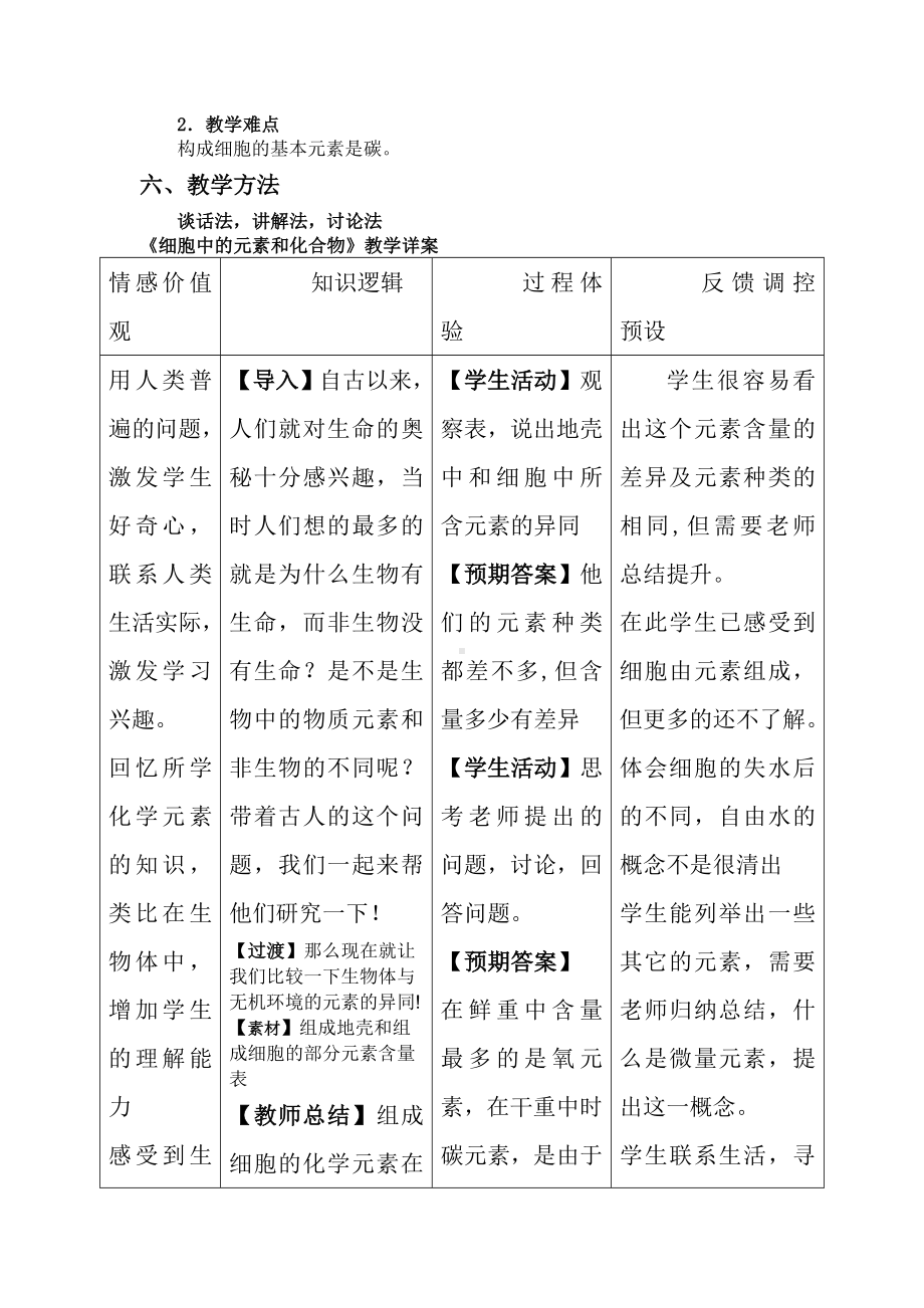 《细胞中的元素和化合物》教学设计.docx_第2页