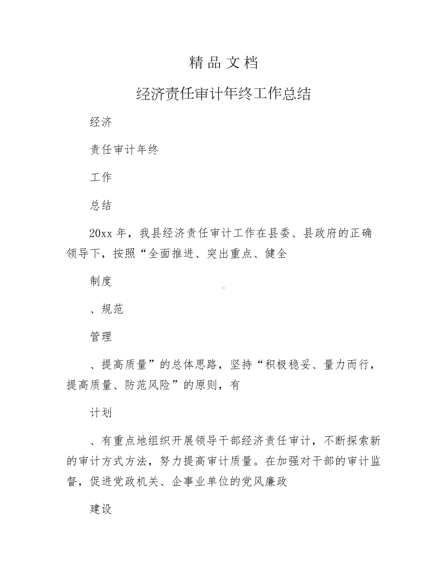 《经济责任审计年终工作总结》.docx_第1页