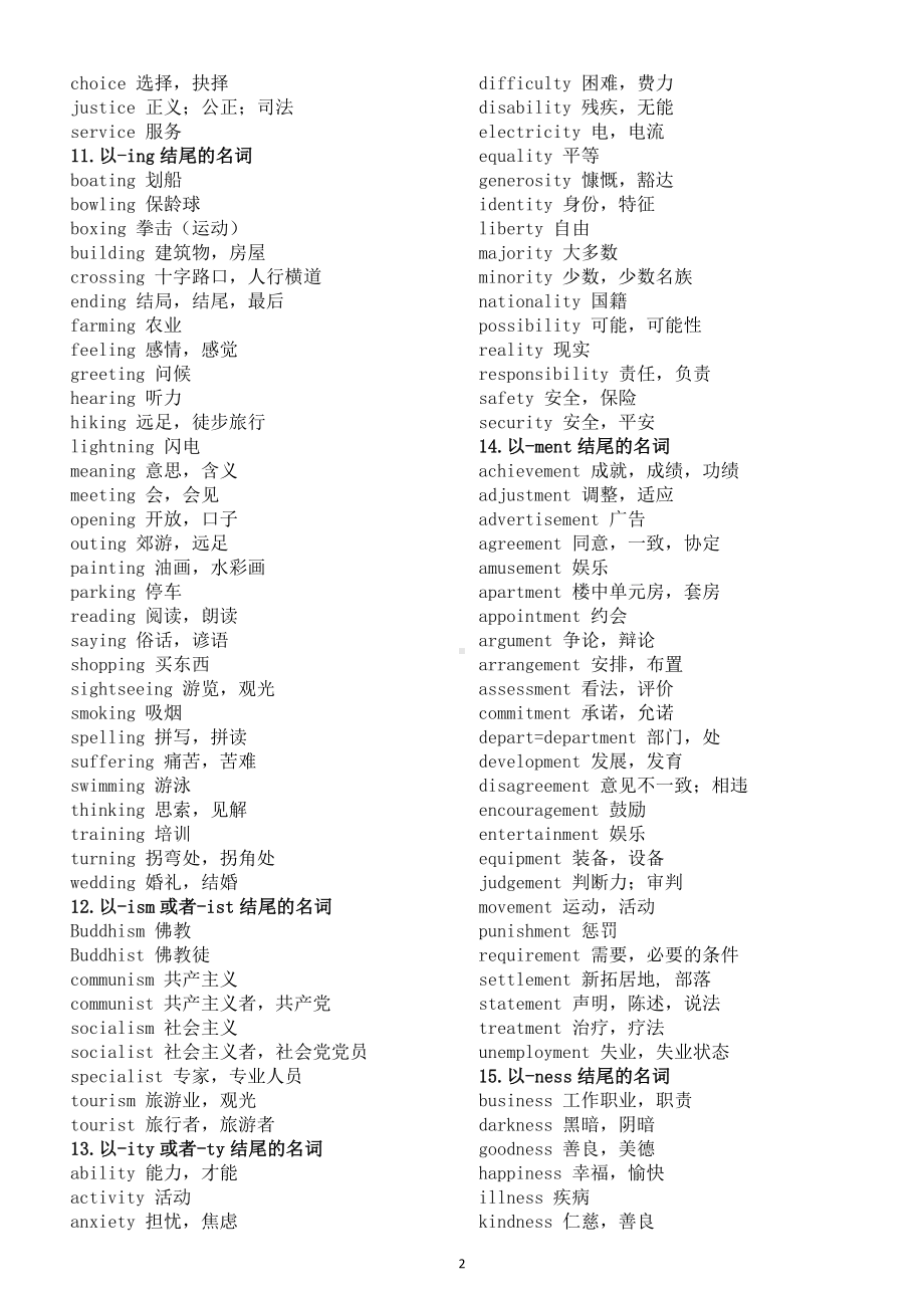 高中英语高考派生词汇总（共四十类）.doc_第2页