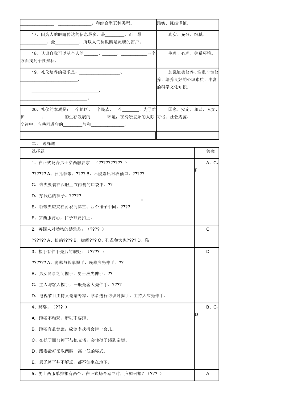 《社交礼仪》试题.docx_第2页