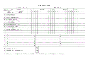 设备日常点检表51.水泵日常点检表参考模板范本.doc