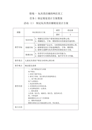 《网店美工实战》情境一-电子教案.doc