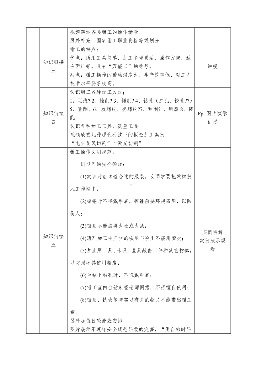 《钳工技能训练》实训教案().docx_第2页