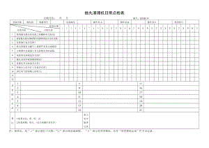 设备日常点检表41.抛丸清理机日常点检表参考模板范本.doc