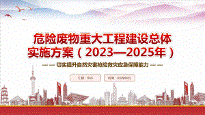 学习2023《危险废物重大工程建设总体实施方案（2023—2025年）》重点要点内容PPT课件（带内容）.pptx