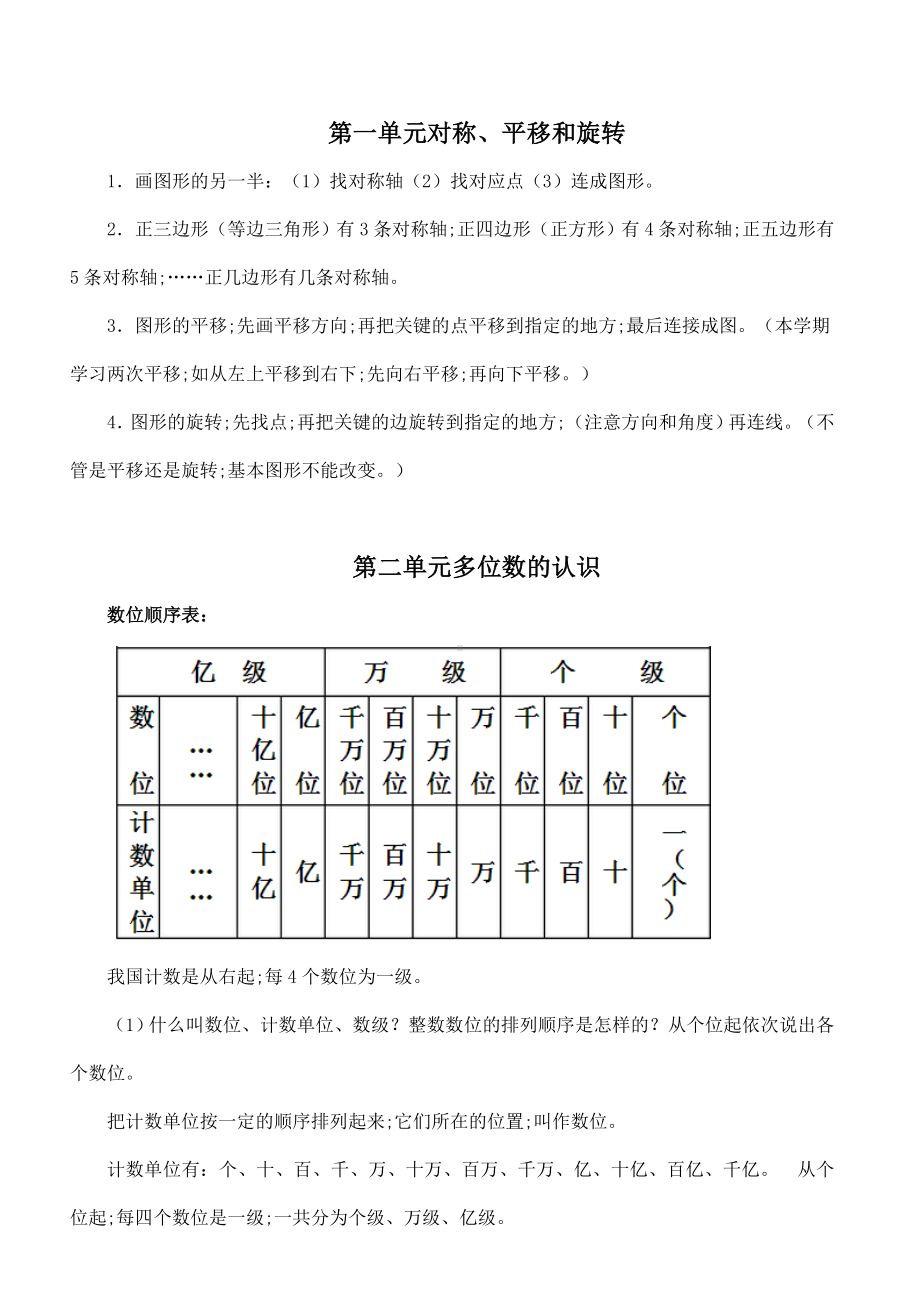 （小学数学）苏教版小学数学四年级下册重点知识点.doc_第2页