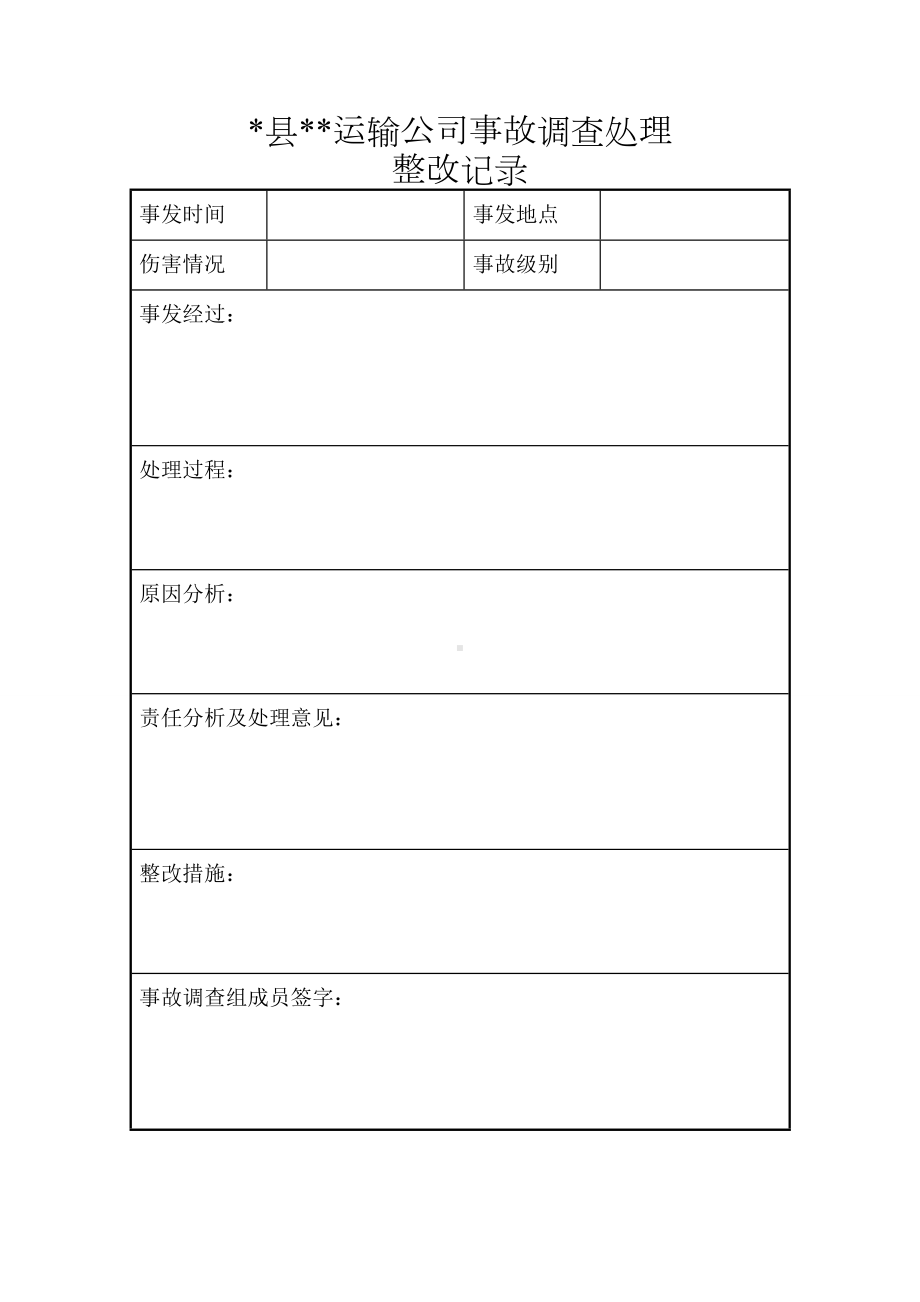 事故调查整改报告参考模板范本.doc_第1页