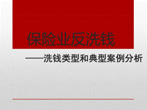 保险业反洗钱培训.ppt