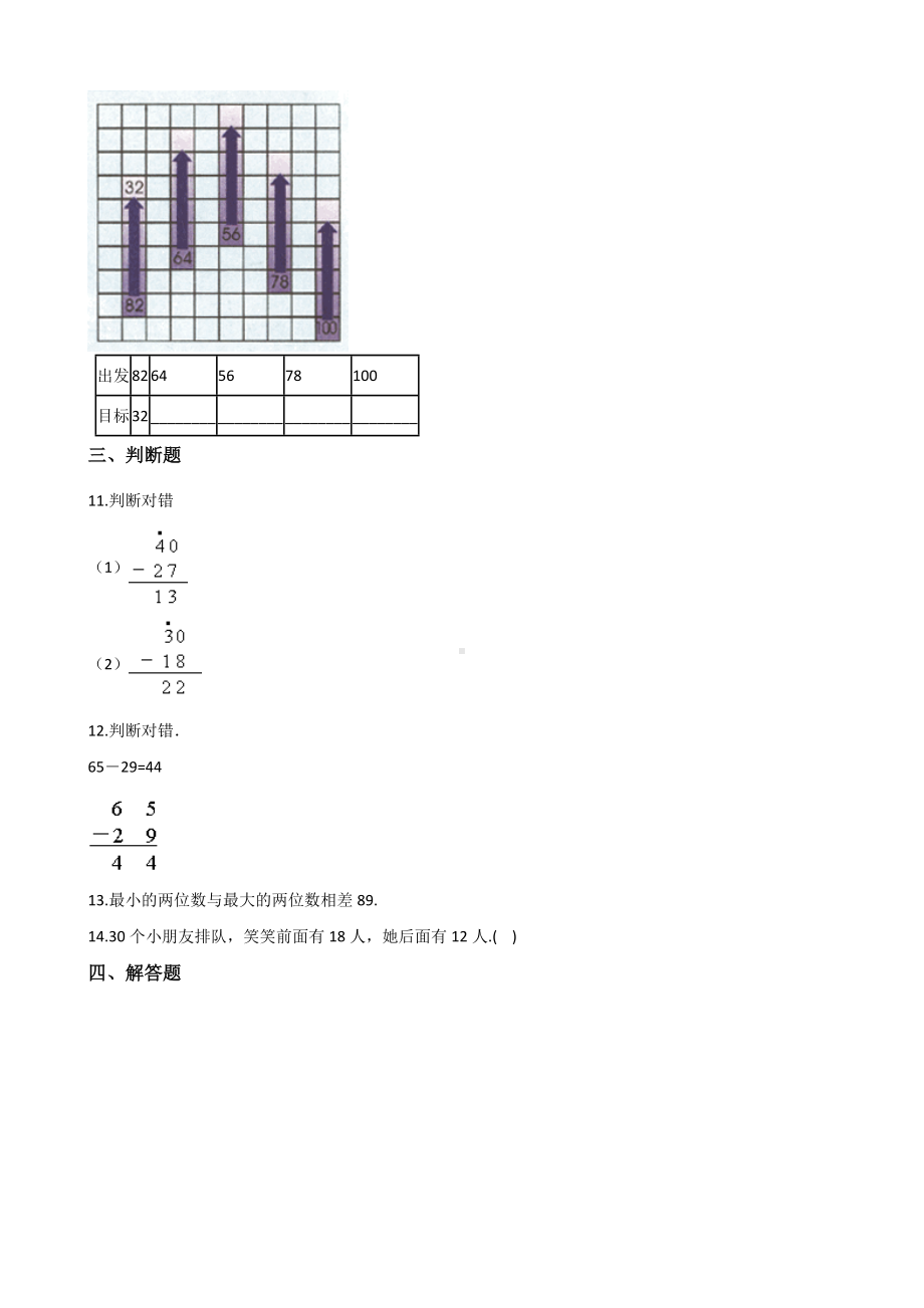 （人教版）数学二年级上册《第二单元综合测试》(含答案).docx_第2页