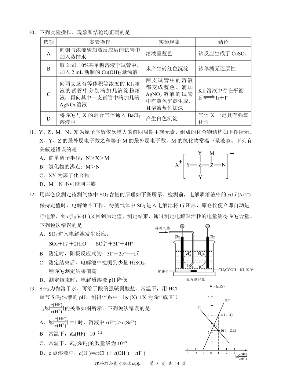 2023宜宾三诊理科综合（合卷）.pdf_第3页