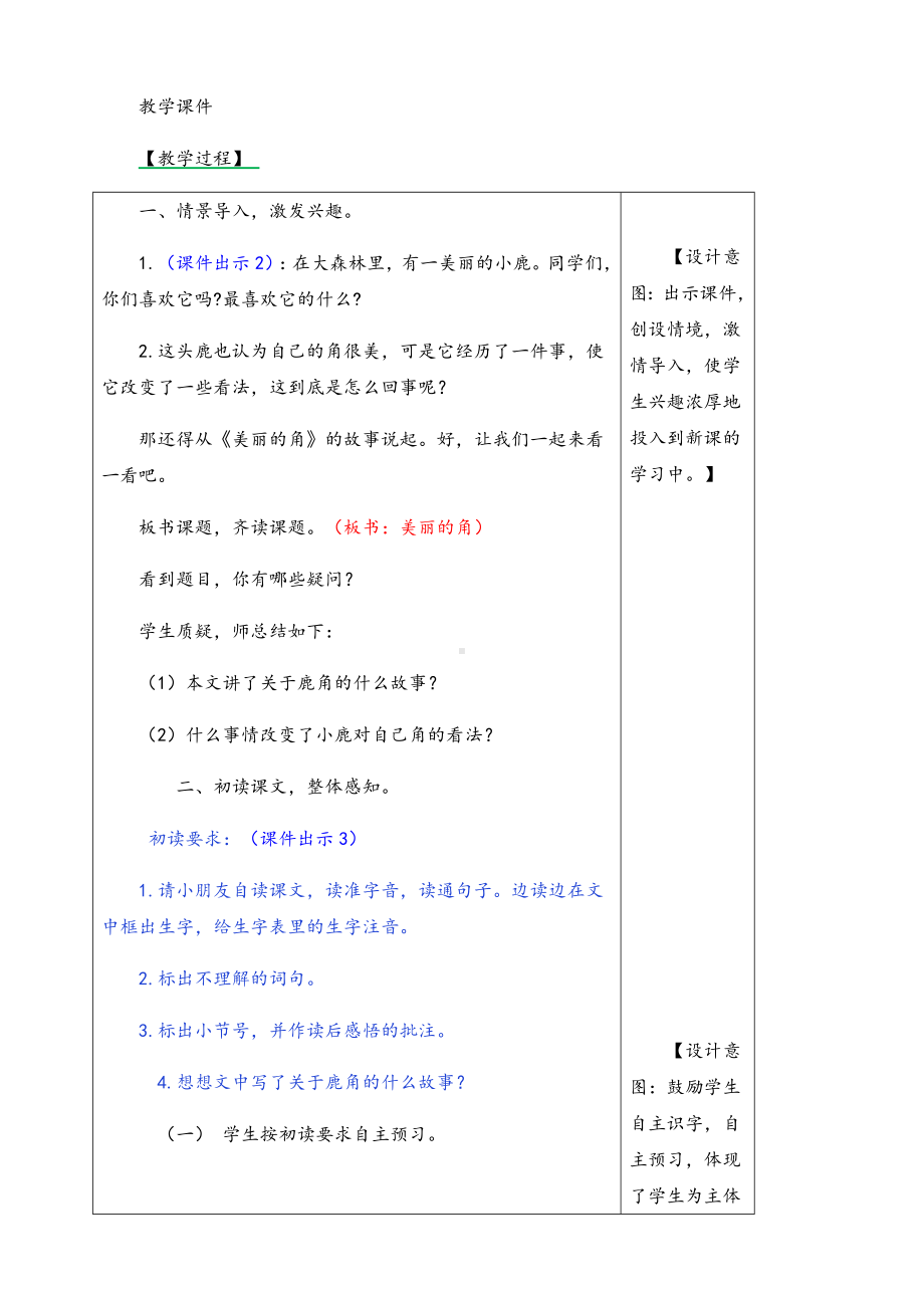 （优质）部编版语文三年级下册《7狮子和鹿》教案.docx_第2页