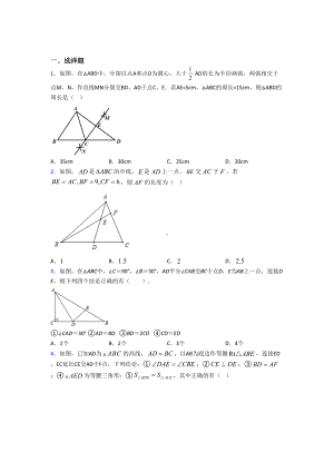 （北师大版）八年级数学上期中模拟试题(及答案).doc