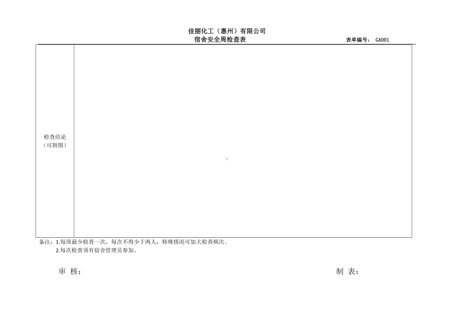 宿舍安全检查表参考模板范本.doc_第2页