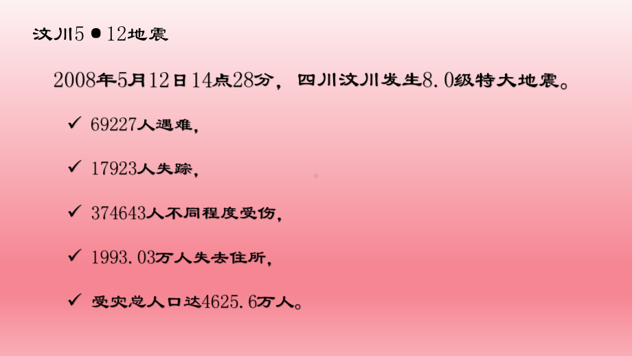 2023年中学生主题班会ppt课件-穿越灾难见证重生汶川地震15周年祭.pptx_第3页