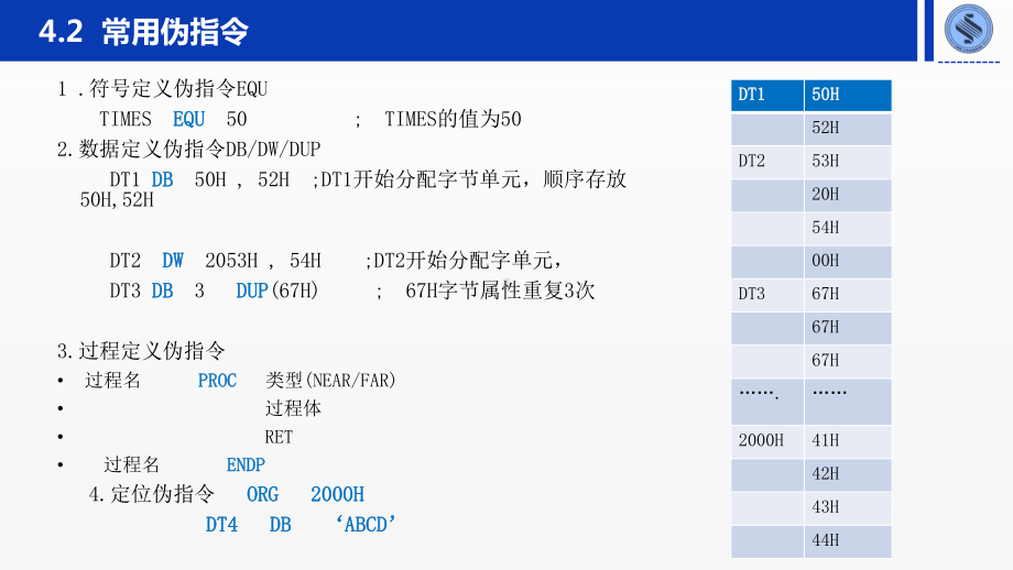 《微机原理与接口技术》课件第4章 汇编语言程序设计.pptx_第3页